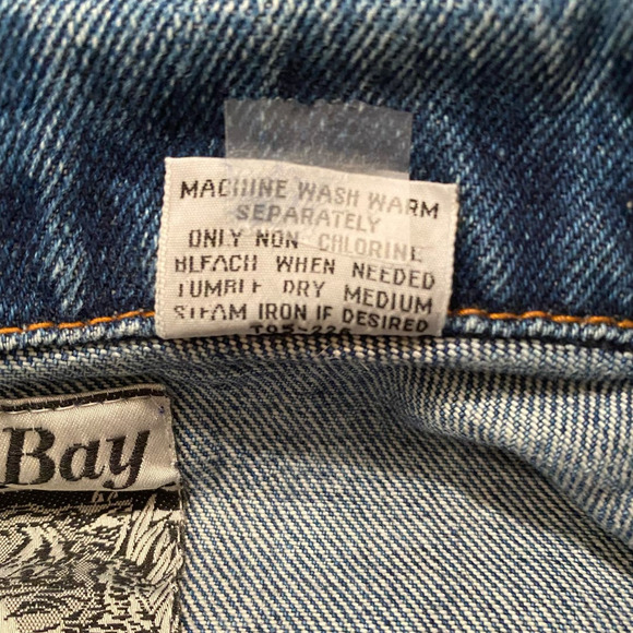 Tiger Bay Jean‎ Jacket Denim Vintage 90s Coat Outer Wear Blue - Picture 7 of 7